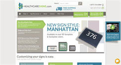 Desktop Screenshot of healthcaresigns.com